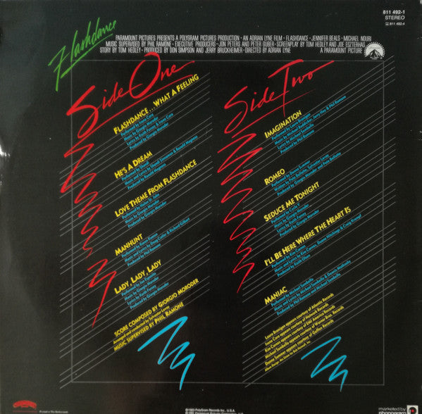 Various : Flashdance (Original Soundtrack From The Motion Picture) (LP,Album)