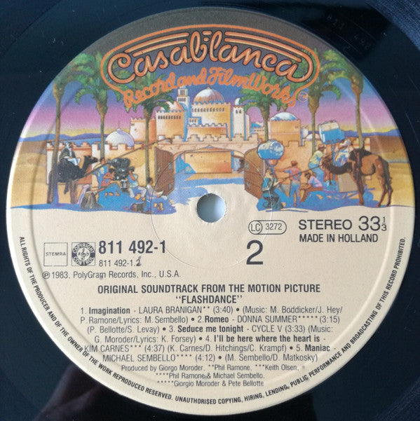 Various : Flashdance (Original Soundtrack From The Motion Picture) (LP,Album)