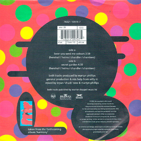 Londonbeat : Lover You Send Me Colours (7",Single,45 RPM)