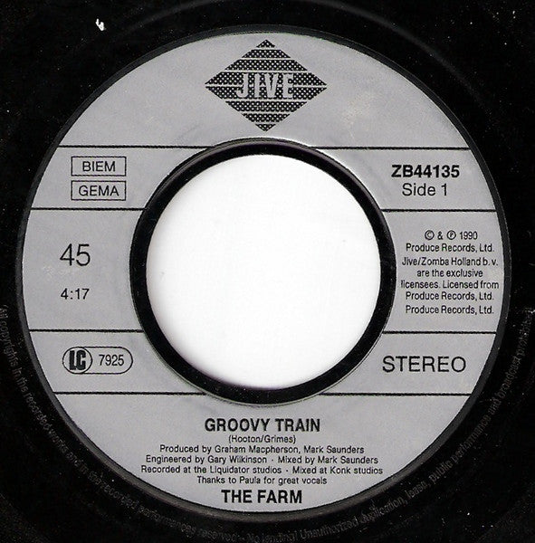 Farm, The : Groovy Train (7",Single,45 RPM)