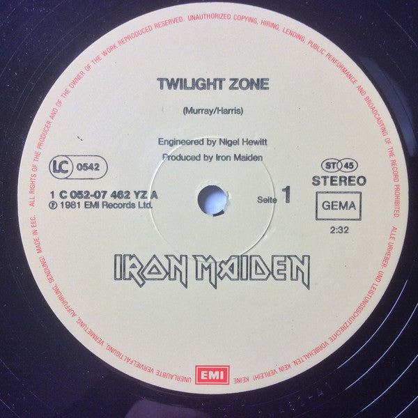 Iron Maiden : Twilight Zone / Wrathchild (12",Maxi-Single,45 RPM)
