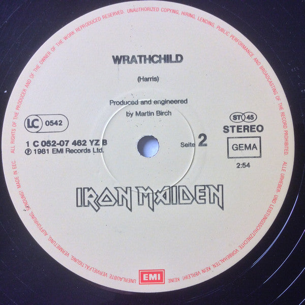 Iron Maiden : Twilight Zone / Wrathchild (12",Maxi-Single,45 RPM)