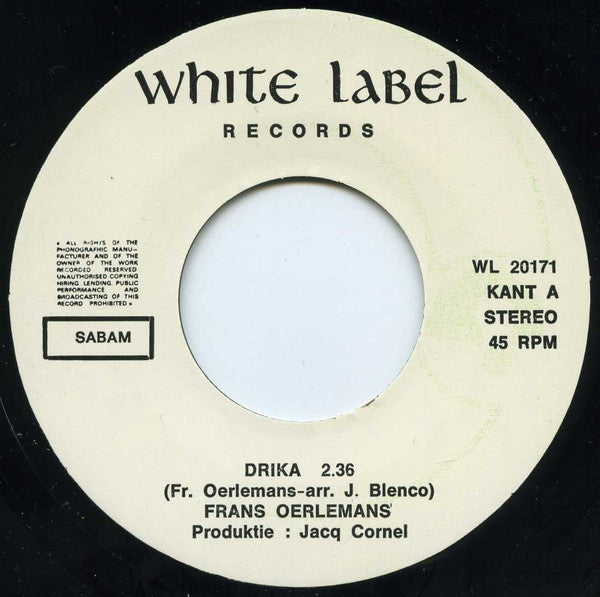 Frans Oerlemans : Drika (7",45 RPM,Single)