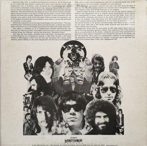 Steppenwolf : 16 Greatest Hits (LP,Compilation,Reissue)