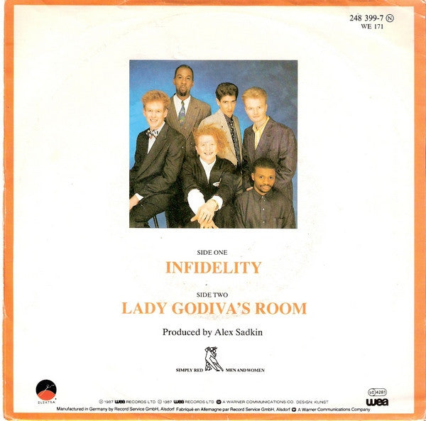 Simply Red : Infidelity (7",45 RPM,Single,Stereo)