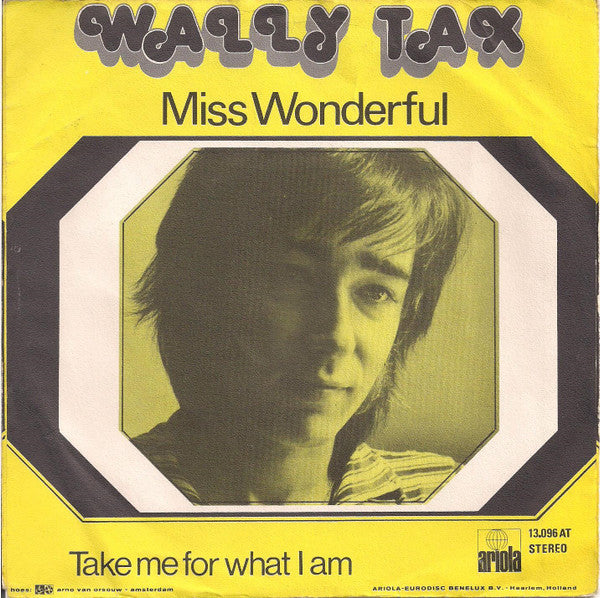 Wally Tax : Miss Wonderful (7",45 RPM,Single)