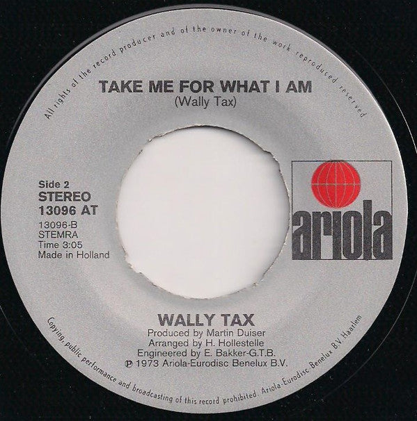 Wally Tax : Miss Wonderful (7",45 RPM,Single)