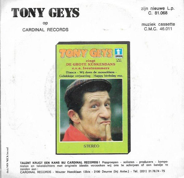 Tony Geys : Bianca (7",45 RPM,Single,Stereo)