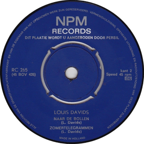 Louis Davids : Wat Een Meisje Weten Moet... (7",45 RPM,EP,Compilation)