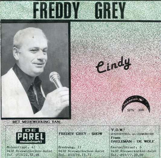 Freddy Grey : Eenzaam Zijn  (7",45 RPM,Single,Stereo)