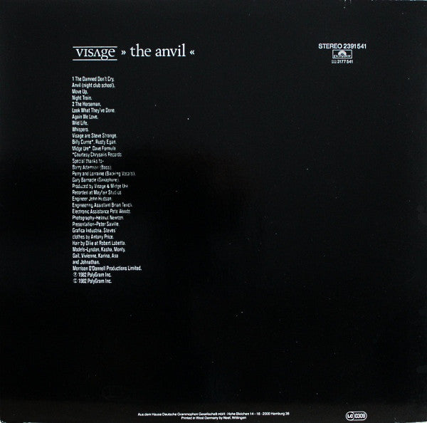 Visage : The Anvil (LP,Album)