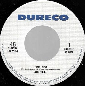 Luk-Raak : Tine (7",45 RPM,Single)