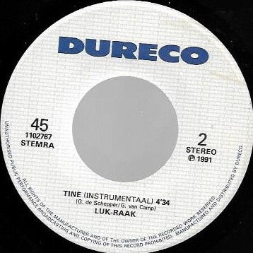 Luk-Raak : Tine (7",45 RPM,Single)