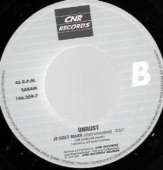 Onrust : Je Doet Maar  (7",45 RPM,Single)