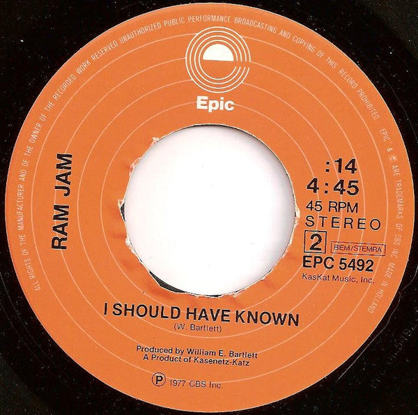 Ram Jam : Black Betty (7",45 RPM,Single)