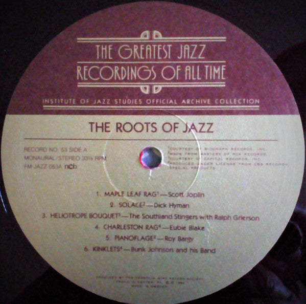 Various : The Roots of Jazz (LP,Compilation,Stereo,Mono)