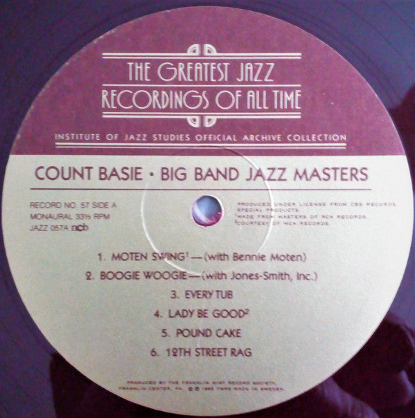 Count Basie, Woody Herman, Stan Kenton : Big Band Jazz Masters (LP,Compilation,Stereo,Mono)
