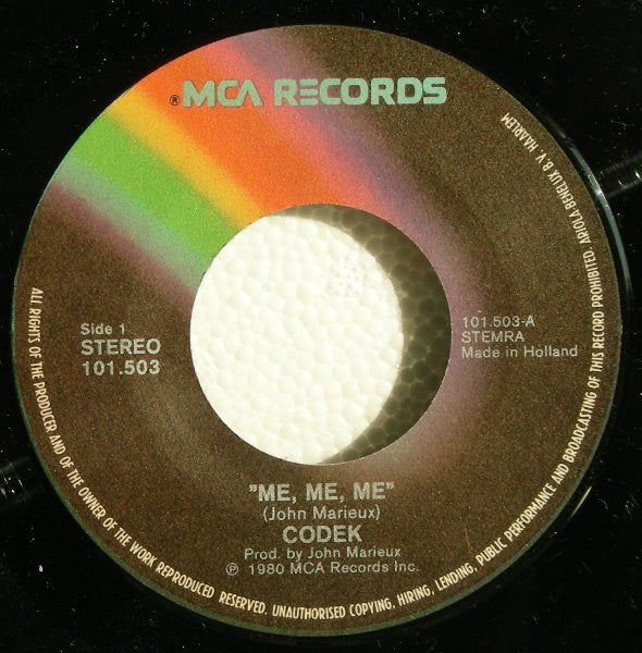 Codek : Me, Me, Me / Demo (7",45 RPM)