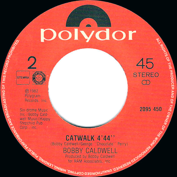 Bobby Caldwell : Jamaica (7",45 RPM,Single,Stereo)