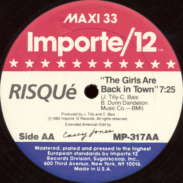Risqué (2) : Starlight / The Girls Are Back In Town (12",33 ⅓ RPM,Maxi-Single)