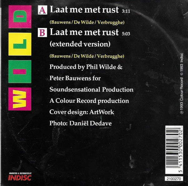 Wild (5) : Laat Me Met Rust  (7",45 RPM)