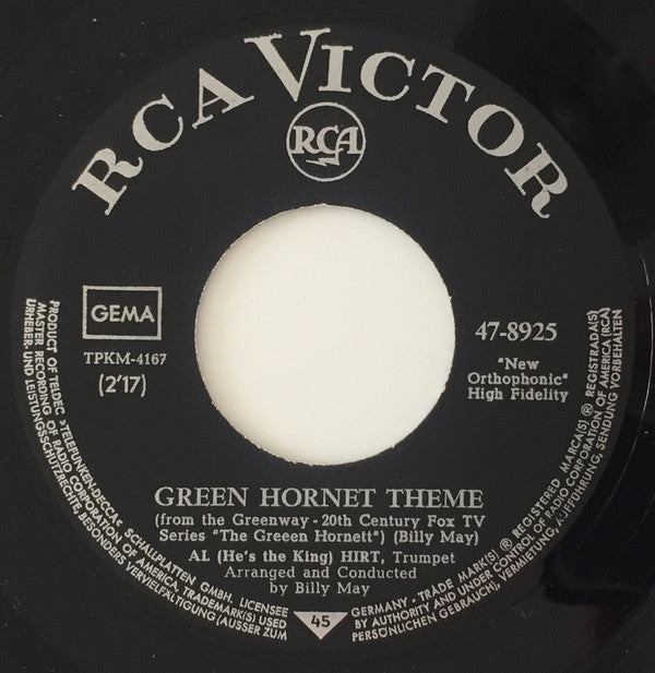Al (He's The King) Hirt* : Green Hornet Theme (7")