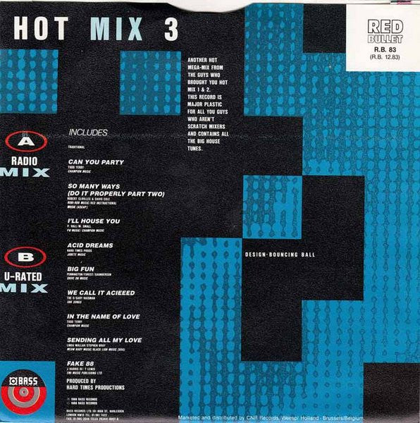 Bootleggers : Hot Mix 3 (7",45 RPM,Single)