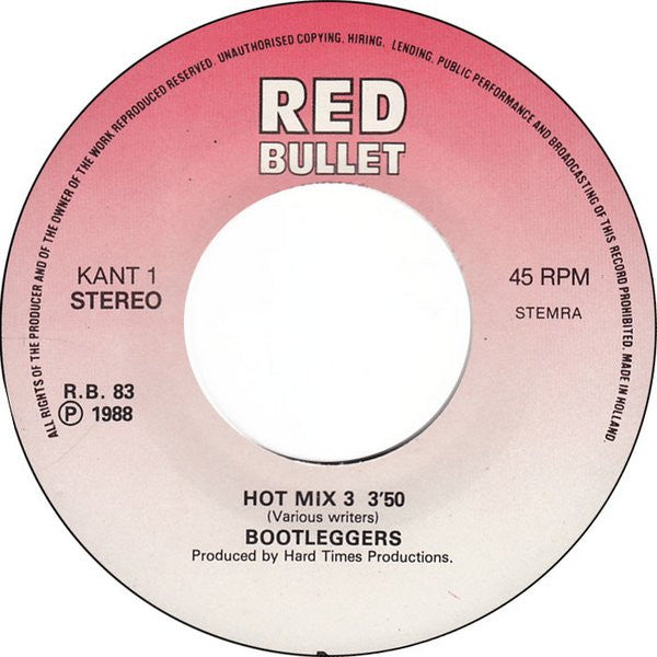 Bootleggers : Hot Mix 3 (7",45 RPM,Single)