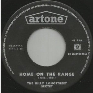 Billy Longstreet Sextet : Home On The Range (7",45 RPM,Single)