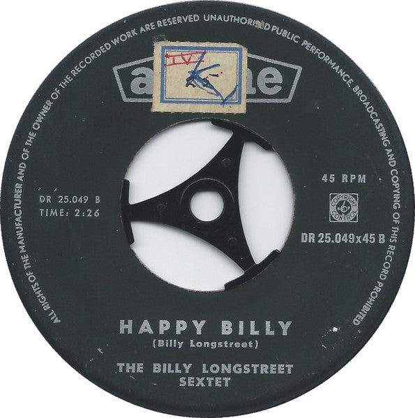 Billy Longstreet Sextet : Home On The Range (7",45 RPM,Single)