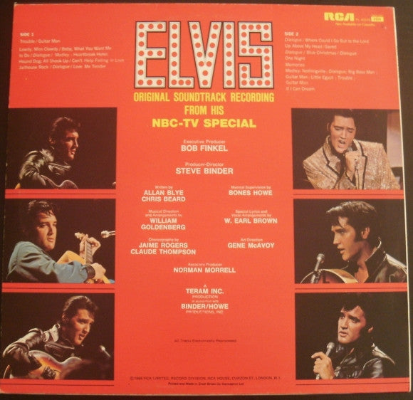 Elvis Presley : Elvis (TV Special) (LP,Album,Reissue)