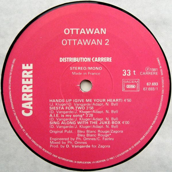 Ottawan : Ottawan 2 (LP,Album)