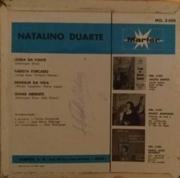 Natalino Duarte : Lenda Da Fonte (7",45 RPM,EP)