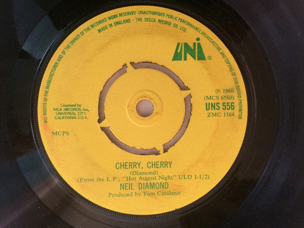 Neil Diamond : Cherry Cherry / Morningside (7",45 RPM,Single)
