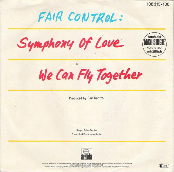 Fair Control : Symphony Of Love (7",Single,45 RPM)