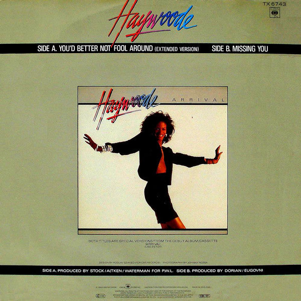 Haywoode : You'd Better Not Fool Around (12",45 RPM,Single,Stereo)