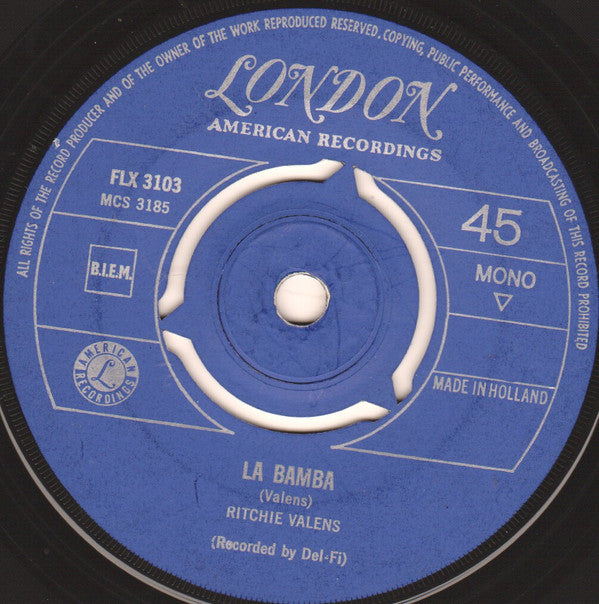 Ritchie Valens : Donna / La Bamba (7",45 RPM,Single,Mono)