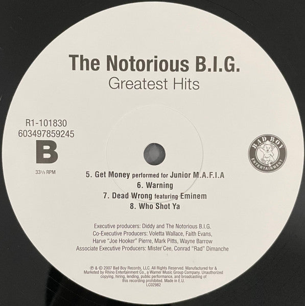 Notorious B.I.G. : Greatest Hits (LP,Compilation,Reissue)
