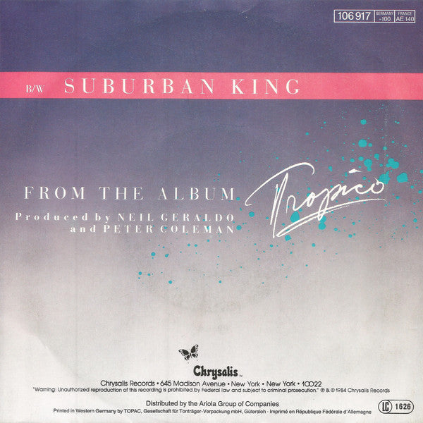 Pat Benatar : We Belong (7",45 RPM,Single)