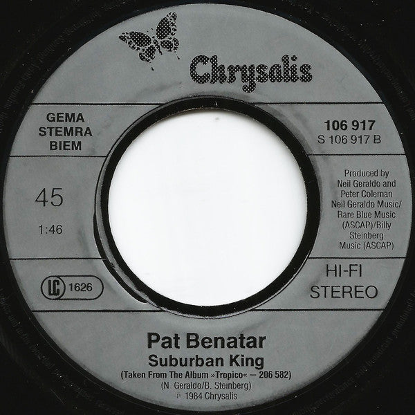 Pat Benatar : We Belong (7",45 RPM,Single)