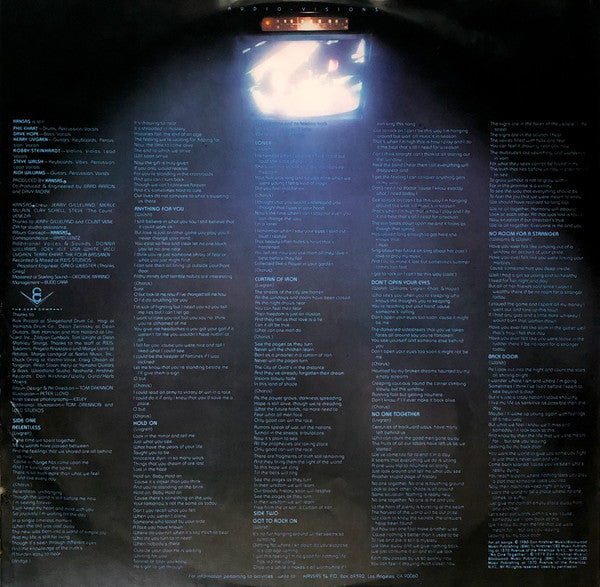 Kansas (2) : Audio Visions (LP,Album,Stereo)