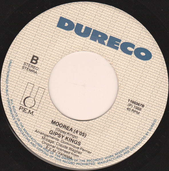 Gipsy Kings : Djobi Djoba (7",45 RPM,Single)