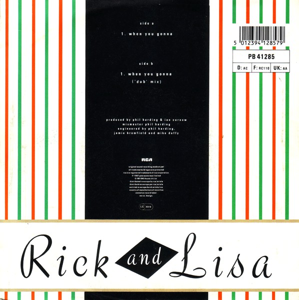 Rick Astley And Lisa Fabien : When You Gonna (7",Single,45 RPM)