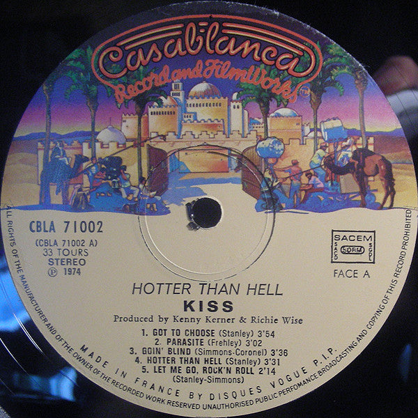 Kiss : Hotter Than Hell (LP,Album,Reissue)
