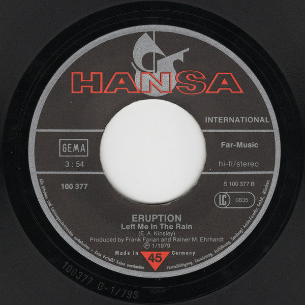 Eruption (4) : One Way Ticket (7",45 RPM,Single,Stereo)