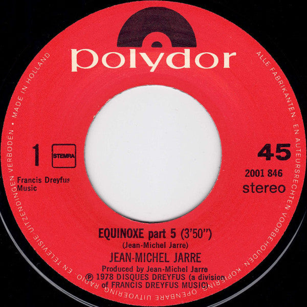 Jean-Michel Jarre : Equinoxe (7",Single,45 RPM)