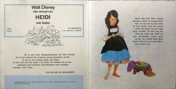 Johanna Spyri : Het Verhaal Van Heidi (LP,7")