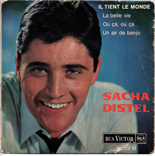 Sacha Distel : Il Tient Le Monde (7",45 RPM,EP)