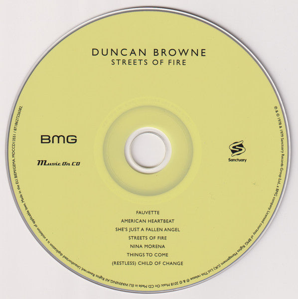 Duncan Browne : The Wild Places - Streets Of Fire (Compilation,Reissue)
