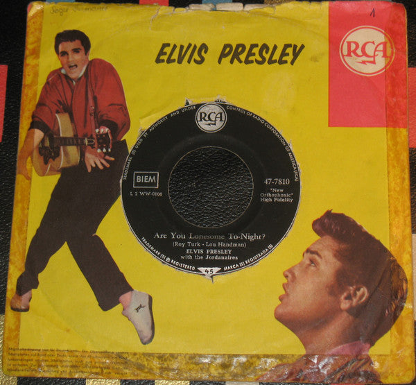 Elvis Presley : Are You Lonesome Tonight? (7",45 RPM)